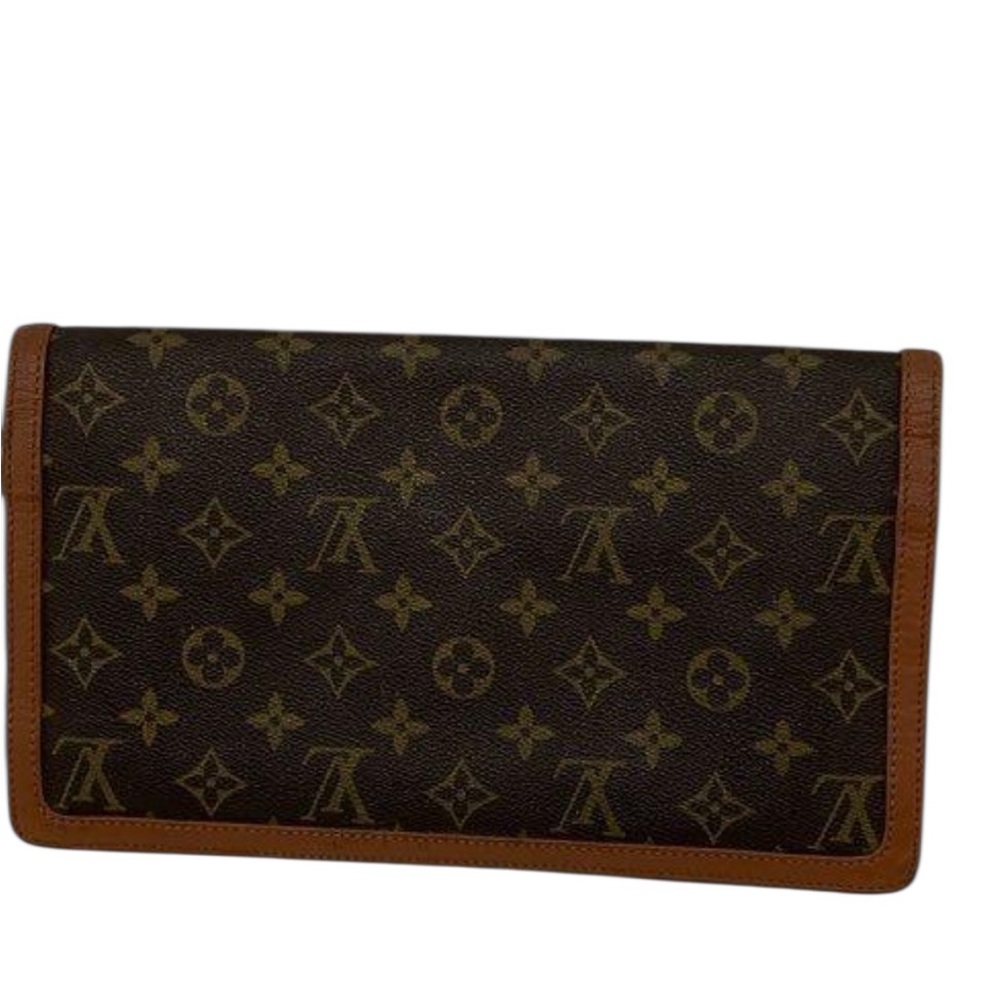Louis Vuitton Brown Monogram Envelope Clutch Poch… - image 2